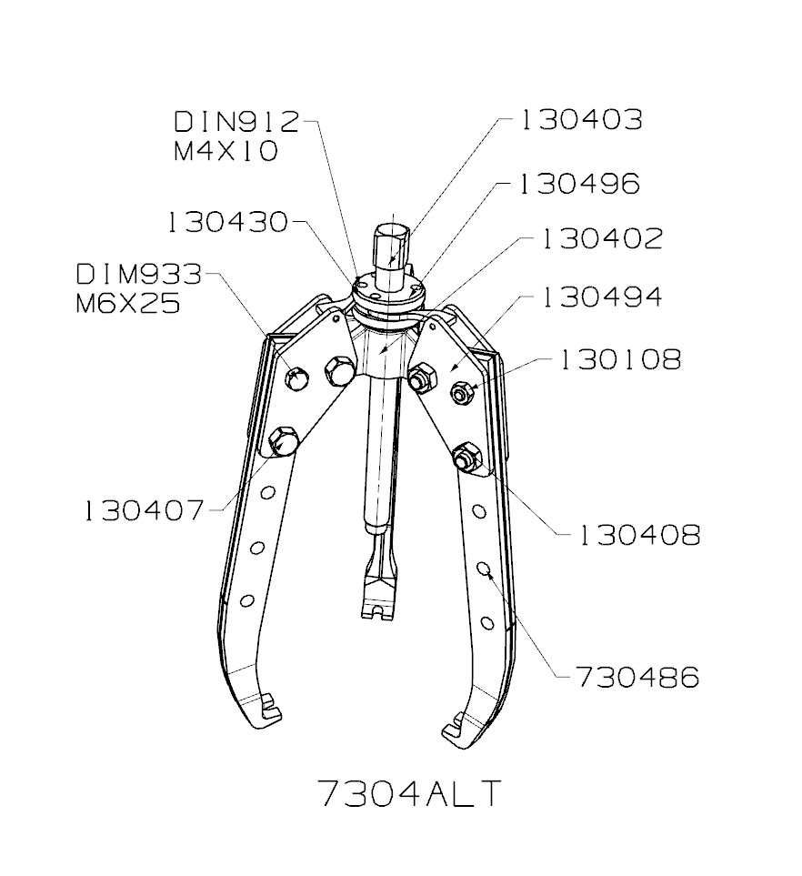 EXTRACTOR FORZA SERIE 7300AT AUTOCENTRANTE